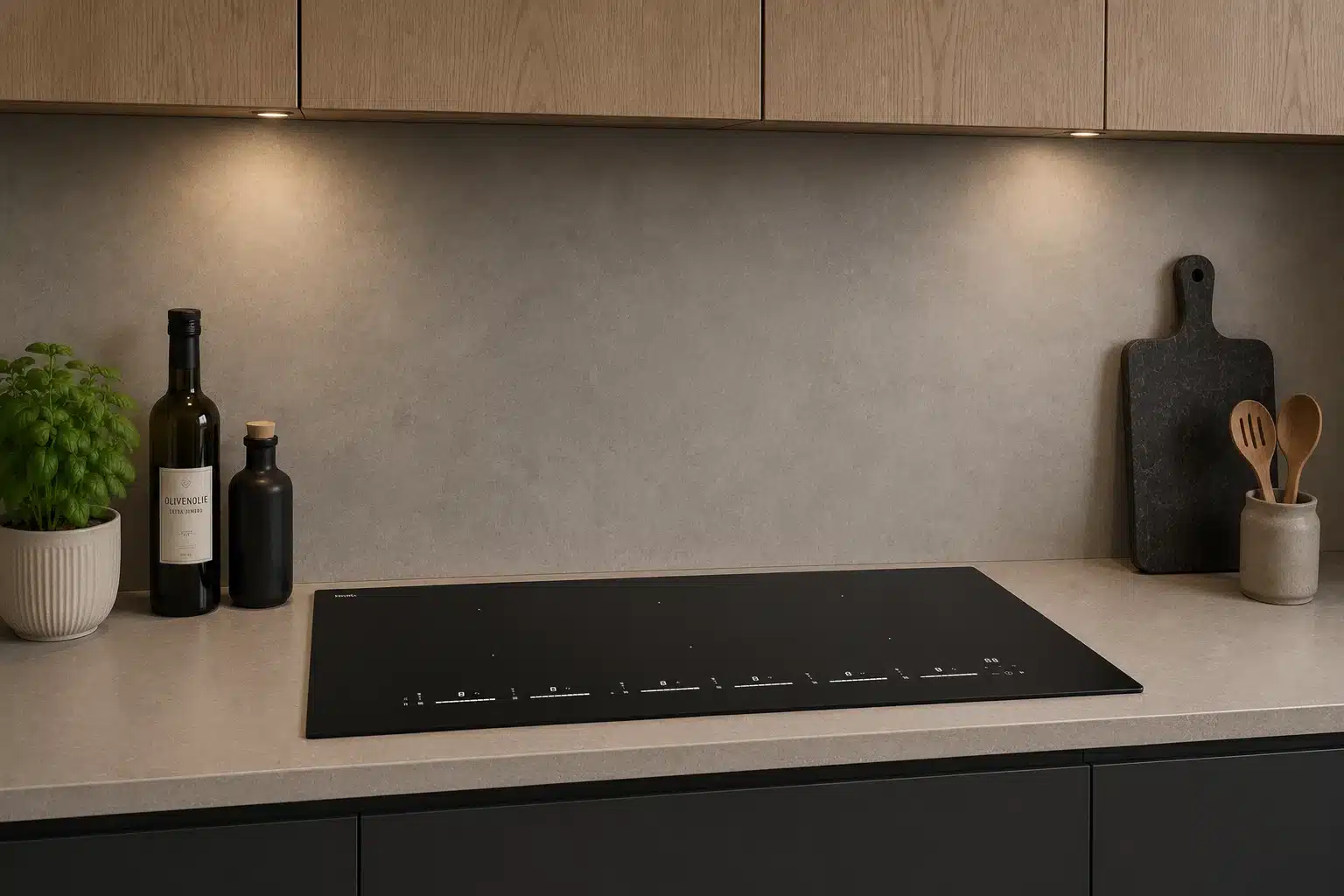 Silverline induktionskogeplade i mat glas JI8026 - 6 kogezoner - Billede 3