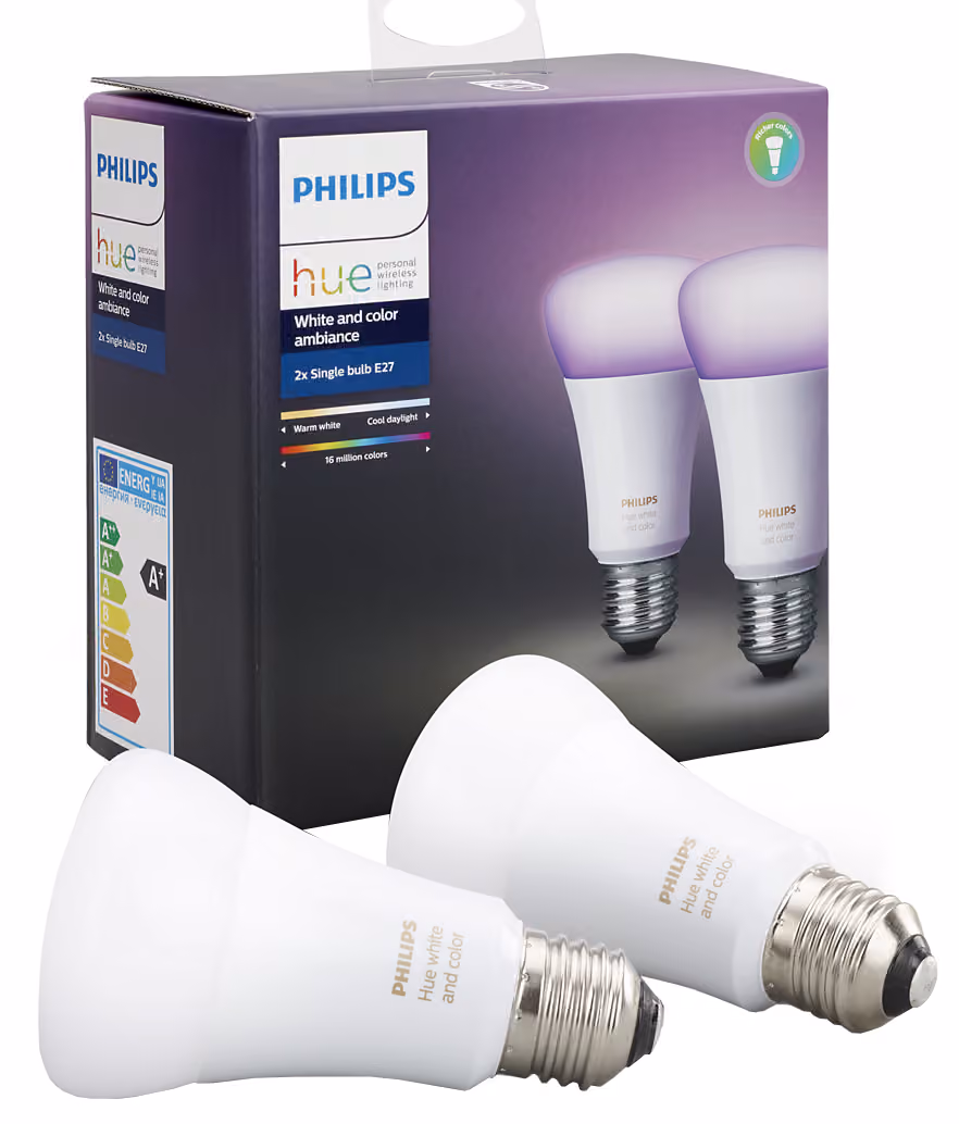 Philips Hue Ambiance pære dobbeltpakke 10W E27 - Restsalg
