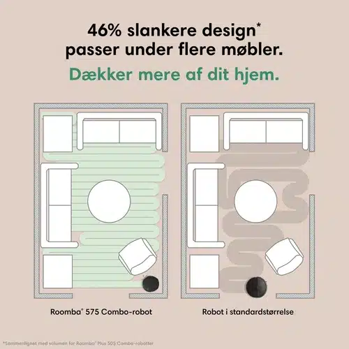iRobot Roomba® Plus 575 Combo-robot + AutoWash™-dock sort - FRI FRAGT - Billede 4