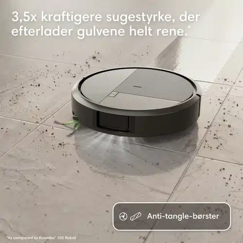 iRobot Roomba® Plus 575 Combo-robot + AutoWash™-dock sort - FRI FRAGT - Billede 5