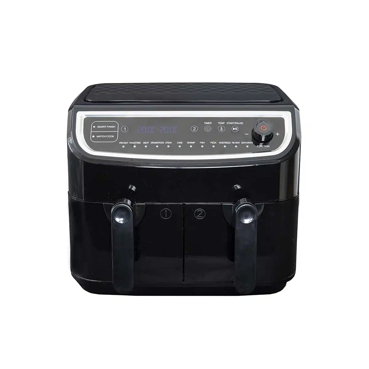 Gastronoma Dobbelt Airfryer 2400W PFAS-fri Sort